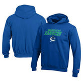 Vancouver Canucks Champion Youth Eco Powerblend Pullover Hoodie - Royal - NHL
