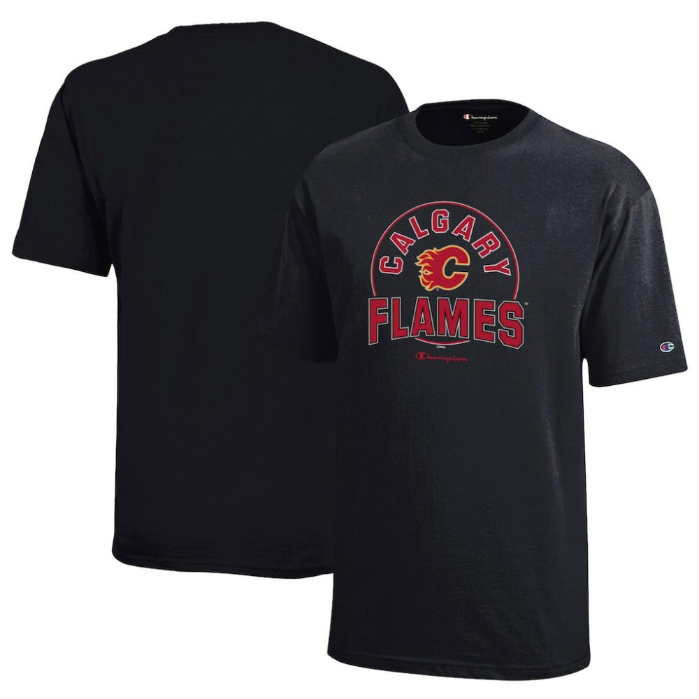 Calgary Flames Champion Youth Jersey T-Shirt - Black - NHL