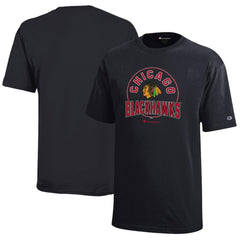 Chicago Blackhawks Champion Youth Jersey T-Shirt - Black - NHL