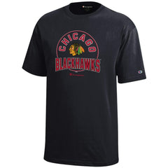 Chicago Blackhawks Champion Youth Jersey T-Shirt - Black - NHL