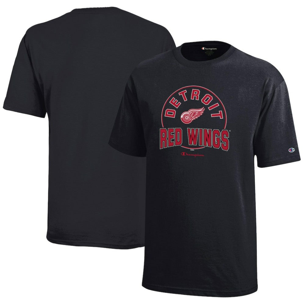 Detroit Red Wings Champion Youth Jersey T-Shirt - Black - NHL