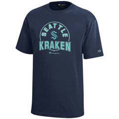 Seattle Kraken Champion Youth Jersey T-Shirt - Deep Sea Blue - NHL