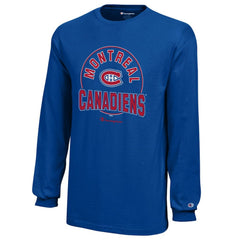 Montreal Canadiens Champion Youth Long-Sleeve Jersey T-Shirt - Royal - NHL