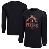 Philadelphia Flyers Champion Youth Long-Sleeve Jersey T-Shirt - Black - NHL