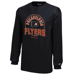 Philadelphia Flyers Champion Youth Long-Sleeve Jersey T-Shirt - Black - NHL