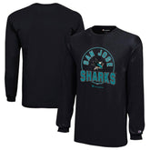 San Jose Sharks Champion Youth Long-Sleeve Jersey T-Shirt - Black - NHL