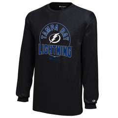 Tampa Bay Lightning Champion Youth Long-Sleeve Jersey T-Shirt - Black - NHL