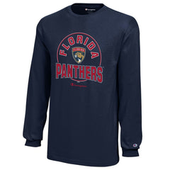Florida Panthers Champion Youth Long-Sleeve Jersey T-Shirt - Navy - NHL