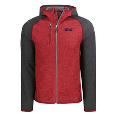 Philadelphia Eagles Cutter & Buck Americana Mainsail Full-Zip Hooded Jacket Heather Red/Heather Charcoal | NFL
