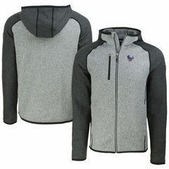 Houston Texans Cutter & Buck Americana Mainsail Full-Zip Hooded Jacket Heather Gray/Heather Charcoal | NFL