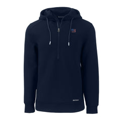 New York Giants Cutter & Buck Americana Roam Eco Half-Zip Recycled Pullover Hoodie Navy | NFL