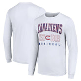 Montreal Canadiens Starter Retro Graphic Long Sleeve Crew T-Shirt - White - NHL