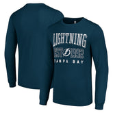Tampa Bay Lightning Starter Logo Graphic Long Sleeve T-Shirt - Navy - NHL