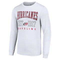Carolina Hurricanes Starter Logo Graphic Long Sleeve T-Shirt - White - NHL