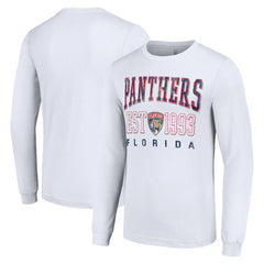Florida Panthers Starter Logo Graphic Long Sleeve T-Shirt - White - NHL