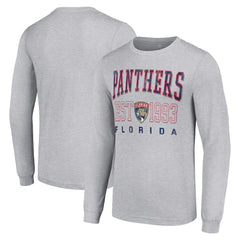 Florida Panthers Starter Logo Graphic Long Sleeve T-Shirt - Heather Gray - NHL