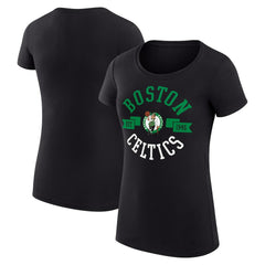 Boston Celtics G-III 4Her by Carl Banks Women's Super-Slim Fit Lightweight Large City Logo T-Shirt Black - NBA
