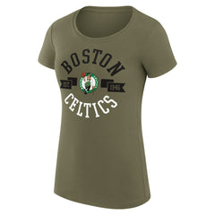 Boston Celtics G-III 4Her by Carl Banks Women's Super-Slim Fit Lightweight Large City Logo T-Shirt Green - NBA