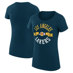 Los Angeles Lakers G-III 4Her by Carl Banks Women's Super-Slim Fit Lightweight Large City Logo T-Shirt Purple - NBA