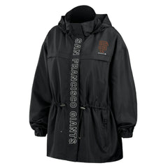 San Francisco Giants WEAR by Erin Andrews Women's Full-Zip Windbreaker Hoodie Jacket - MLB