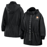 Houston Astros WEAR by Erin Andrews Women's Full-Zip Windbreaker Hoodie Jacket - MLB