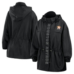 Houston Astros WEAR by Erin Andrews Women's Full-Zip Windbreaker Hoodie Jacket - MLB