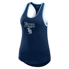 Tampa Bay Rays WEAR by Erin Andrews Women's Colorblock Racerback Tank Top - MLB