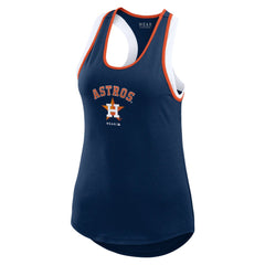 Houston Astros WEAR by Erin Andrews Women's Colorblock Racerback Tank Top - MLB
