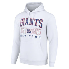 New York Giants Starter Unisex Throwback Logo Pullover Hoodie White | NFL