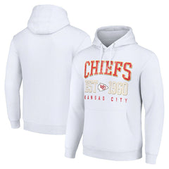 Kansas City Chiefs Starter Unisex Throwback Logo Pullover Hoodie White | NFL