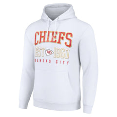Kansas City Chiefs Starter Unisex Throwback Logo Pullover Hoodie White | NFL