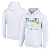 Los Angeles Chargers Starter Unisex Throwback Logo Pullover Hoodie White | NFL