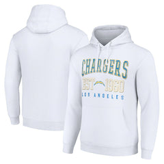 Los Angeles Chargers Starter Unisex Throwback Logo Pullover Hoodie White | NFL