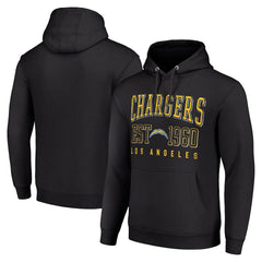 Los Angeles Chargers Starter Unisex Throwback Logo Pullover Hoodie Black | NFL