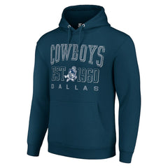 Dallas Cowboys Starter Unisex Throwback Logo Pullover Hoodie Navy | NFL