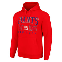 New York Giants Starter Unisex Throwback Logo Pullover Hoodie Red | NFL