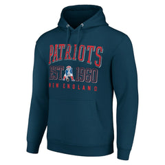 New England Patriots Starter Unisex Throwback Logo Pullover Hoodie Navy | NFL