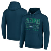 Seattle Seahawks Starter Unisex Throwback Logo Pullover Hoodie College Navy | NFL