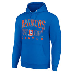 Denver Broncos Starter Unisex Throwback Logo Pullover Hoodie Royal | NFL