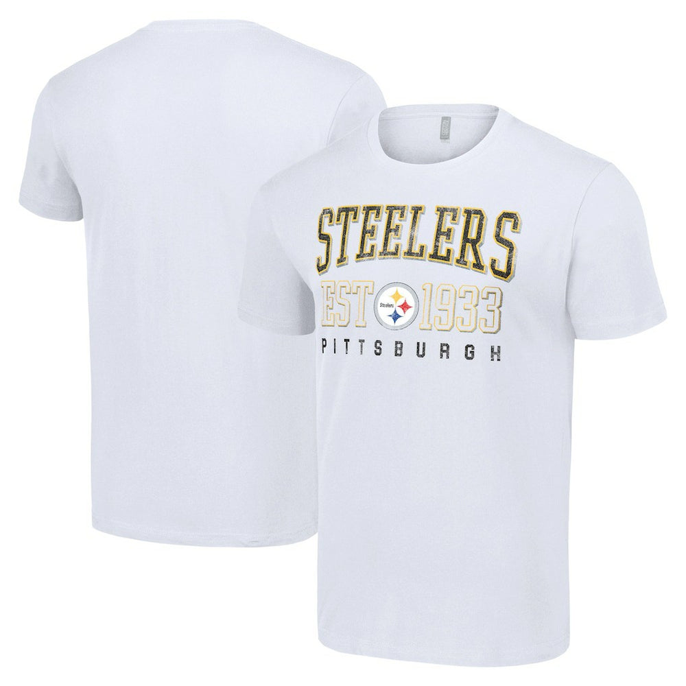 Pittsburgh Steelers Starter Throwback Logo T-Shirt White | NFL
