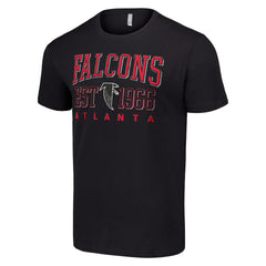 Atlanta Falcons Starter Throwback Logo T-Shirt Black | NFL