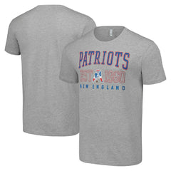 New England Patriots Starter Throwback Logo T-Shirt Heather Gray | NFL
