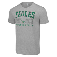 Philadelphia Eagles Starter Throwback Logo T-Shirt Heather Gray | NFL