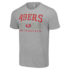 San Francisco 49ers Starter Throwback Logo T-Shirt Heather Gray | NFL