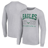 Philadelphia Eagles Starter Throwback Logo Long Sleeve T-Shirt Heather Gray | NFL