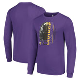 Minnesota Vikings Starter Half Helmet Logo Long Sleeve T-Shirt Purple | NFL