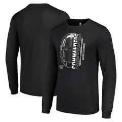 Washington Commanders Starter Half Helmet Logo Long Sleeve T-Shirt Black | NFL