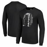 Green Bay Packers Starter Half Helmet Logo Long Sleeve T-Shirt Black | NFL