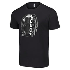 San Francisco 49ers Starter Half Helmet Logo T-Shirt Black | NFL