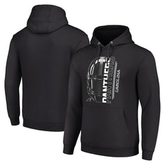Carolina Panthers Starter Unisex Half Helmet Logo Pullover Hoodie Black | NFL
